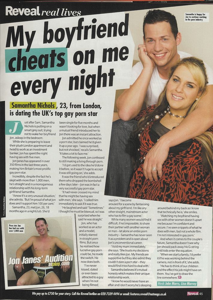 My Boyfriend Cheats on Me Every Night,  with Men.