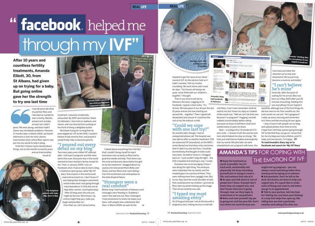 Facebook Helped Me Through IVF
