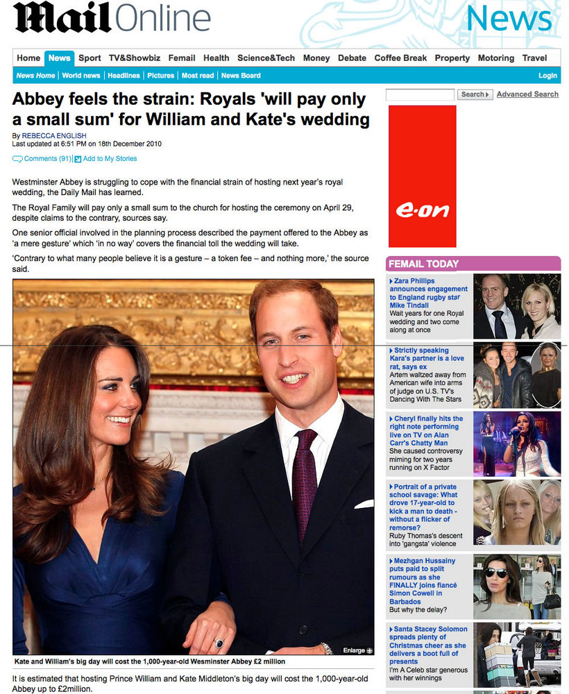 Royal Wedding Cost Burden