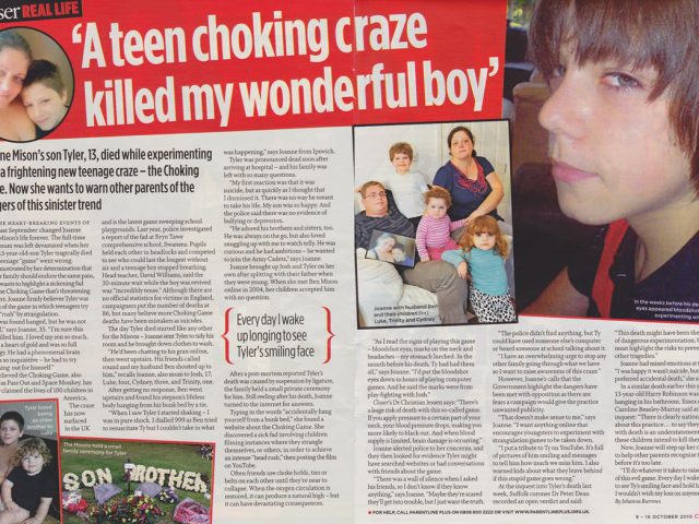 Did my son die playing The Choking Game?