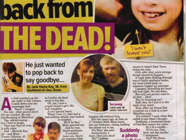 Dad came back from the dead!