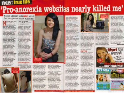 PRO-ANOREXIA WEBSITES NEARLY KILLED ME