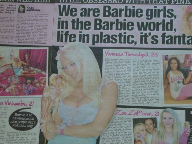 We are Barbie girls in the Barbie world. Life in plastic, it's fantastic!