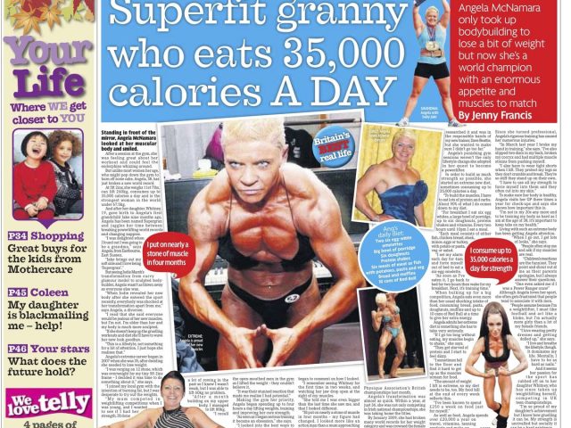 Superfit granny who eats 35,000 calories a day