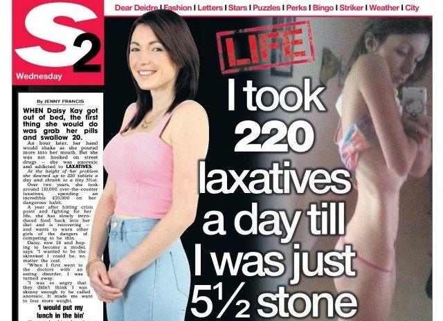 Became addicted to Laxatives because ‘I wasn’t good enough’ at anorexia
