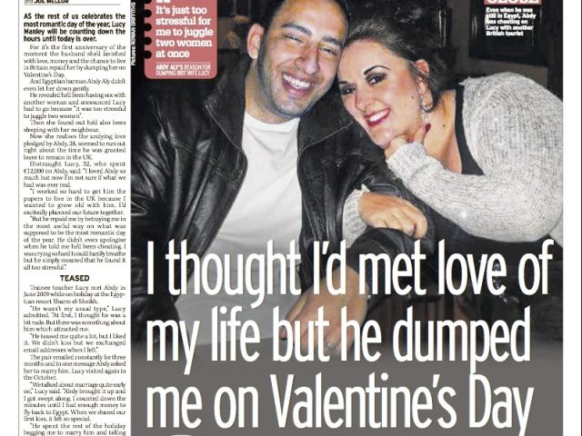 Egyptian husband…was a love rat