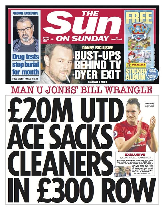 Two cleaners blast £20million Manchester United ace Phil Jones as